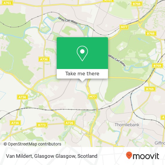 Van Mildert, Glasgow Glasgow map