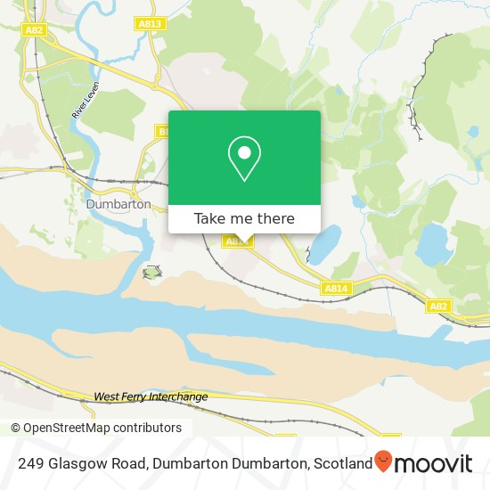 249 Glasgow Road, Dumbarton Dumbarton map