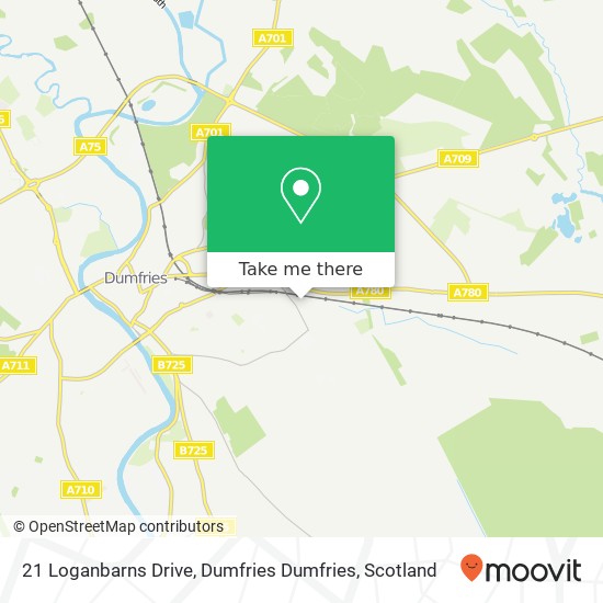 21 Loganbarns Drive, Dumfries Dumfries map