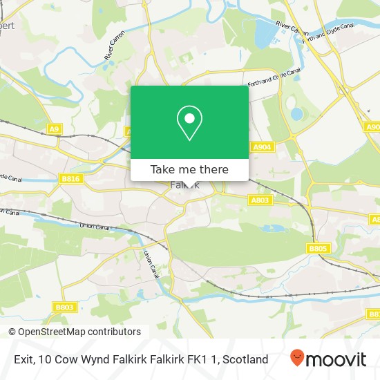 Exit, 10 Cow Wynd Falkirk Falkirk FK1 1 map