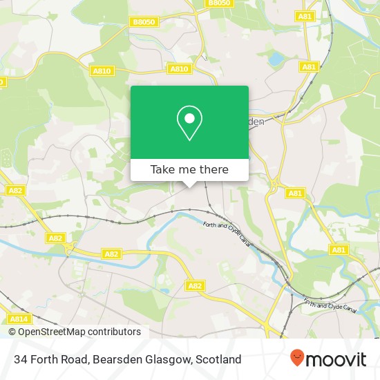 34 Forth Road, Bearsden Glasgow map