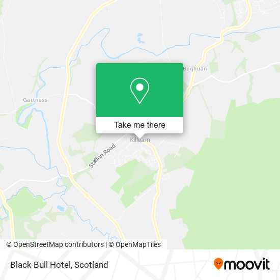 Black Bull Hotel map