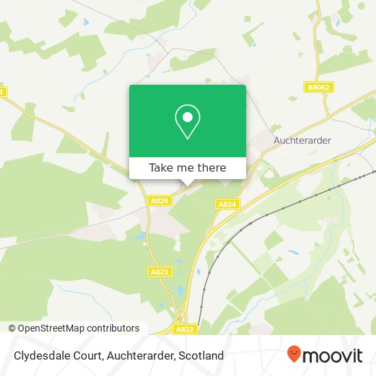 Clydesdale Court, Auchterarder map