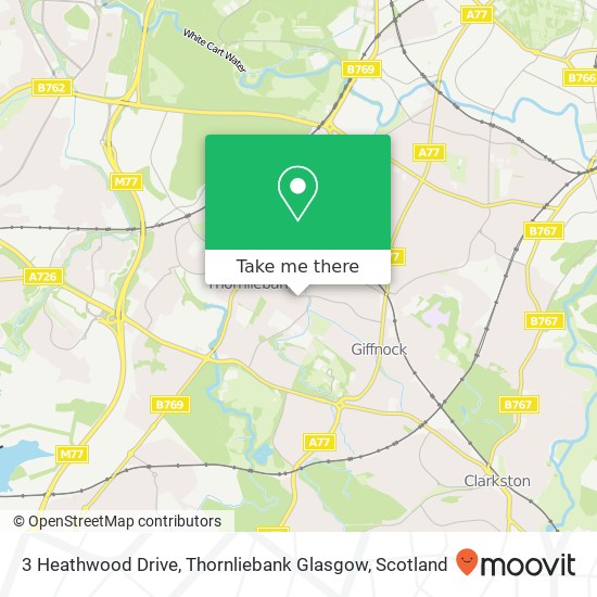 3 Heathwood Drive, Thornliebank Glasgow map