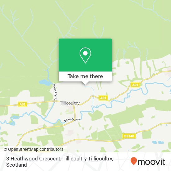 3 Heathwood Crescent, Tillicoultry Tillicoultry map