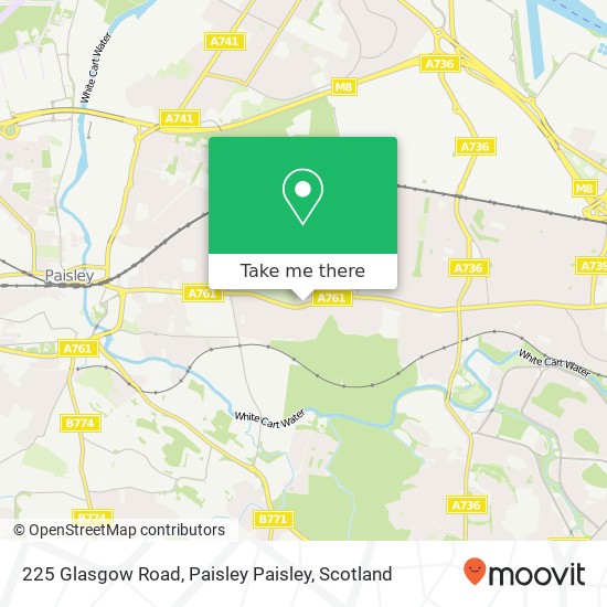 225 Glasgow Road, Paisley Paisley map