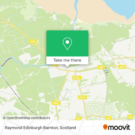 Raymond Edinburgh Barnton map