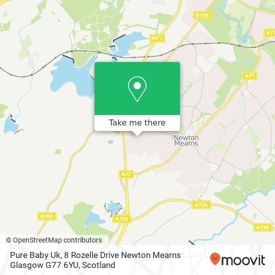 Pure Baby Uk, 8 Rozelle Drive Newton Mearns Glasgow G77 6YU map