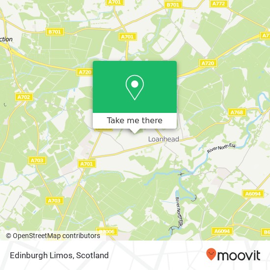 Edinburgh Limos map