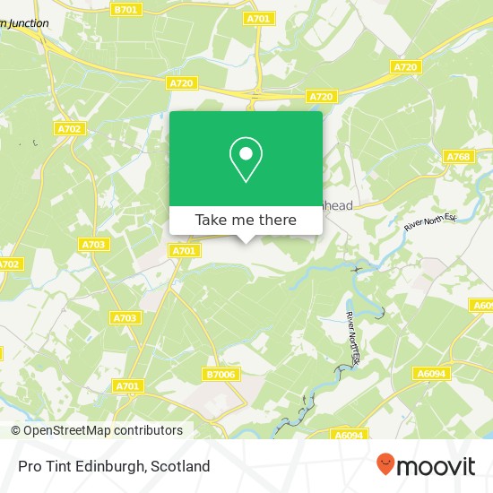 Pro Tint Edinburgh map