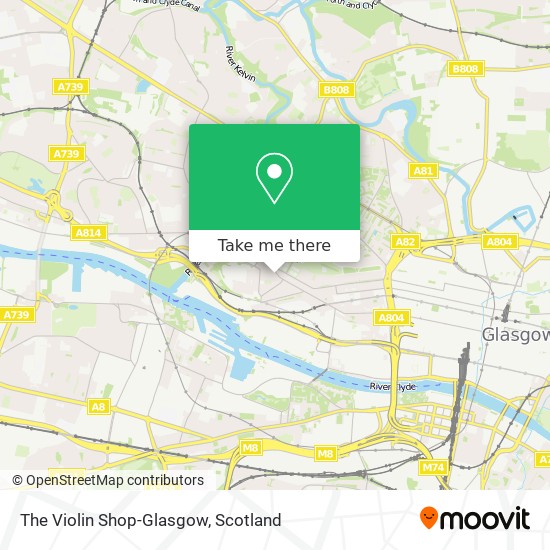 The Violin Shop-Glasgow map