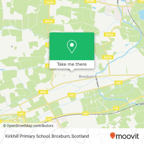 Kirkhill Primary School, Broxburn map