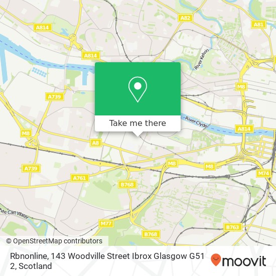 Rbnonline, 143 Woodville Street Ibrox Glasgow G51 2 map