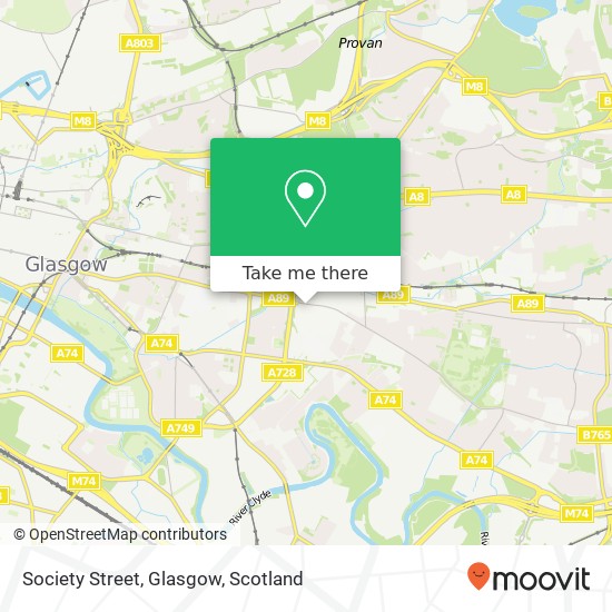 Society Street, Glasgow map