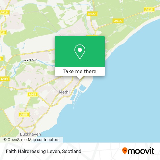 Faith Hairdressing Leven map