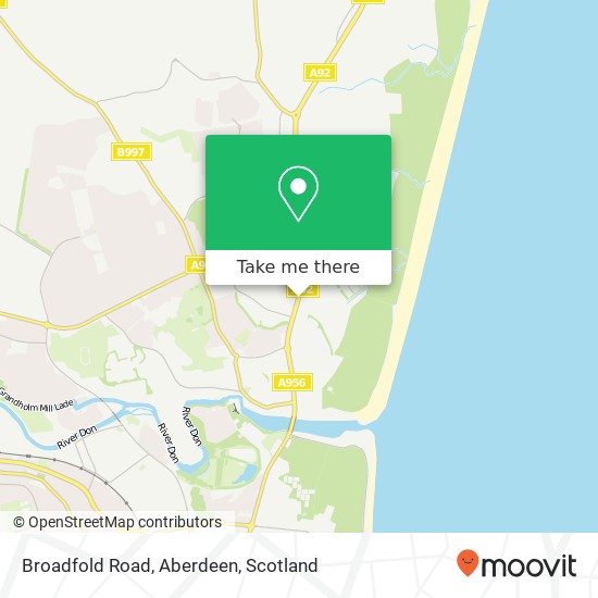 Broadfold Road, Aberdeen map