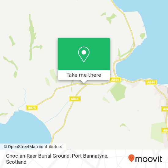 Cnoc-an-Raer Burial Ground, Port Bannatyne map