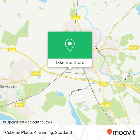 Culzean Place, Kilwinning map
