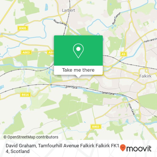 David Graham, Tamfourhill Avenue Falkirk Falkirk FK1 4 map
