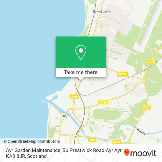 Ayr Garden Maintenance, 56 Prestwick Road Ayr Ayr KA8 8JR map