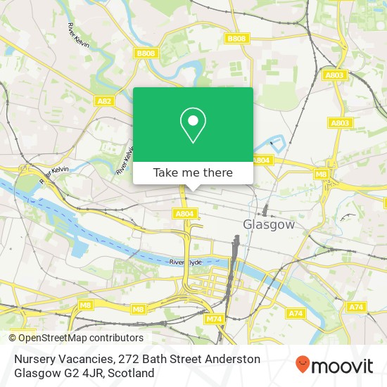 Nursery Vacancies, 272 Bath Street Anderston Glasgow G2 4JR map