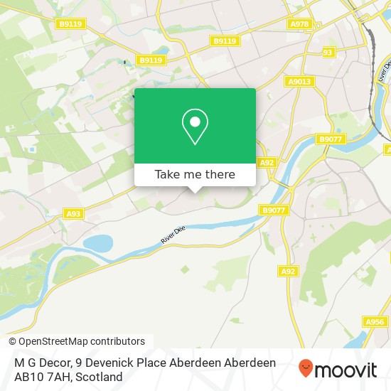 M G Decor, 9 Devenick Place Aberdeen Aberdeen AB10 7AH map