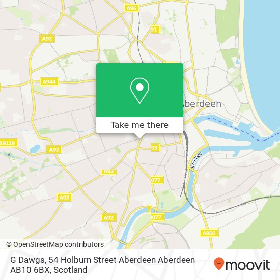 G Dawgs, 54 Holburn Street Aberdeen Aberdeen AB10 6BX map