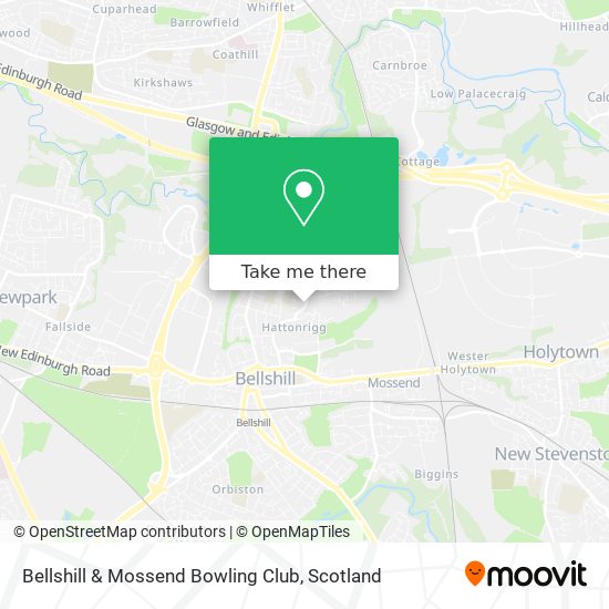 Bellshill & Mossend Bowling Club map