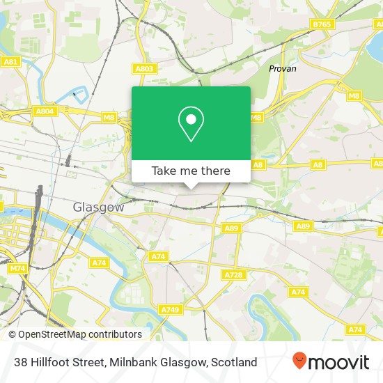 38 Hillfoot Street, Milnbank Glasgow map