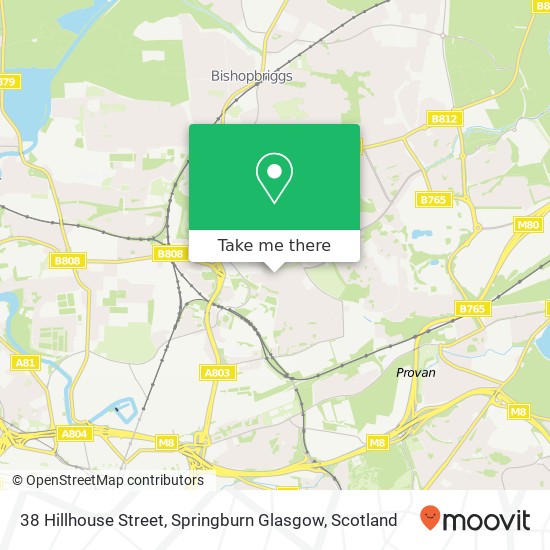 38 Hillhouse Street, Springburn Glasgow map