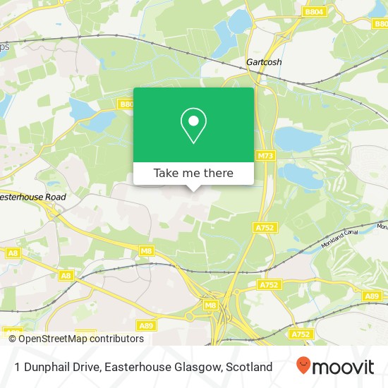1 Dunphail Drive, Easterhouse Glasgow map