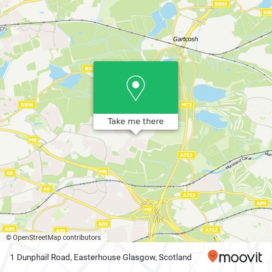 1 Dunphail Road, Easterhouse Glasgow map
