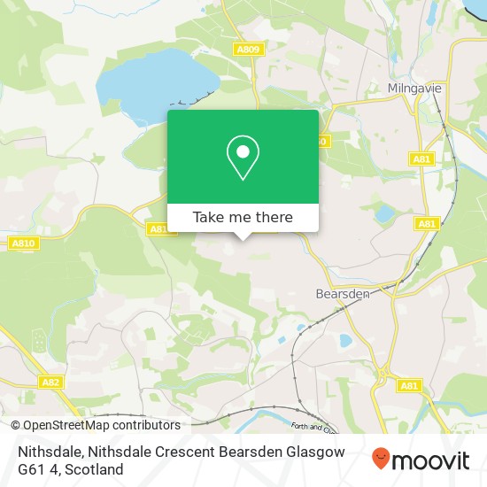 Nithsdale, Nithsdale Crescent Bearsden Glasgow G61 4 map