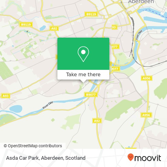 Asda Car Park, Aberdeen map