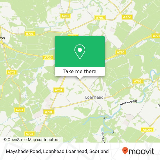 Mayshade Road, Loanhead Loanhead map