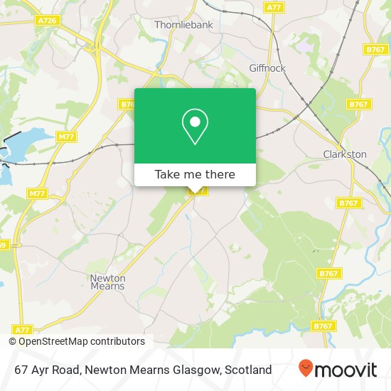 67 Ayr Road, Newton Mearns Glasgow map