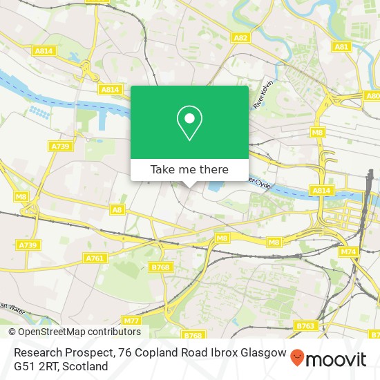 Research Prospect, 76 Copland Road Ibrox Glasgow G51 2RT map