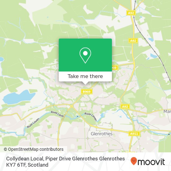 Collydean Local, Piper Drive Glenrothes Glenrothes KY7 6TF map