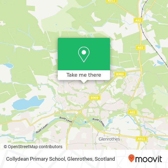 Collydean Primary School, Glenrothes map