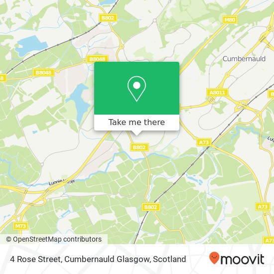4 Rose Street, Cumbernauld Glasgow map