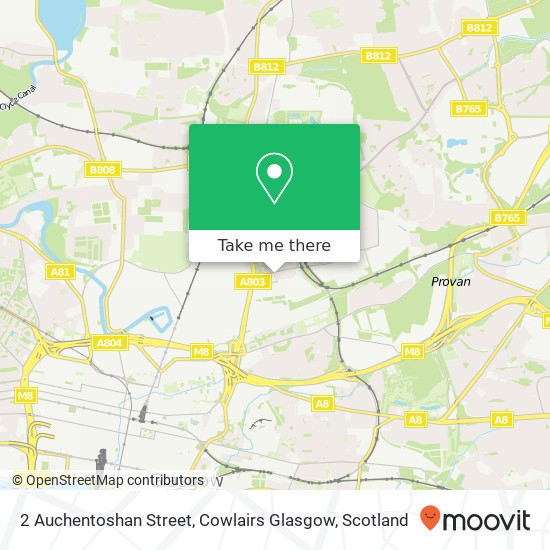 2 Auchentoshan Street, Cowlairs Glasgow map