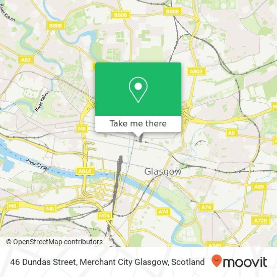 46 Dundas Street, Merchant City Glasgow map