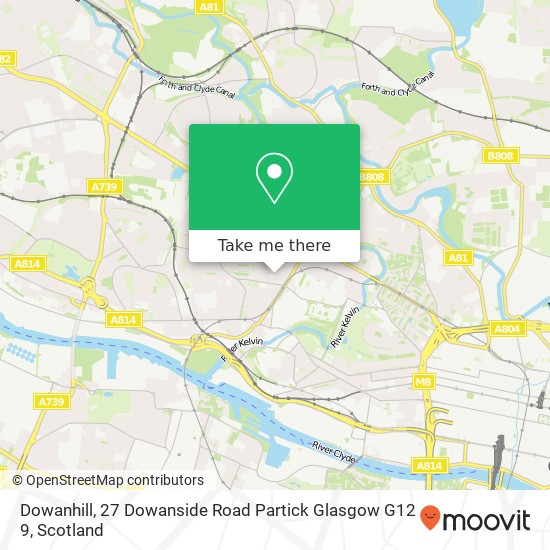 Dowanhill, 27 Dowanside Road Partick Glasgow G12 9 map