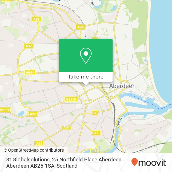 3t Globalsolutions, 25 Northfield Place Aberdeen Aberdeen AB25 1SA map
