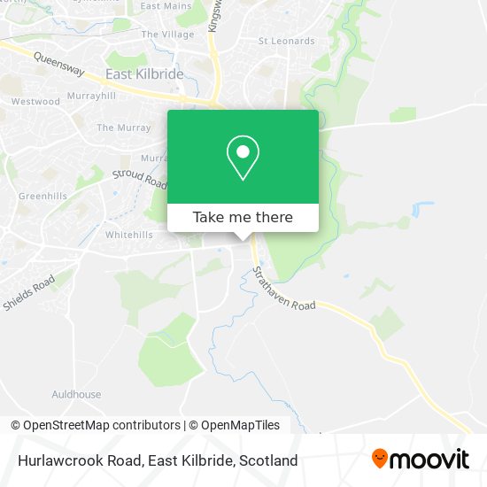 Hurlawcrook Road, East Kilbride map