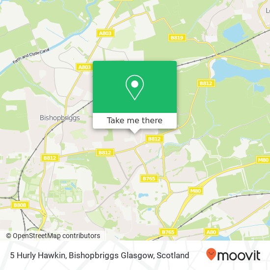 5 Hurly Hawkin, Bishopbriggs Glasgow map