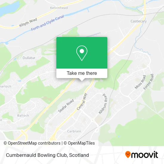 Cumbernauld Bowling Club map