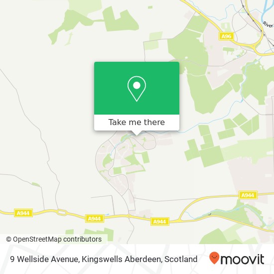 9 Wellside Avenue, Kingswells Aberdeen map
