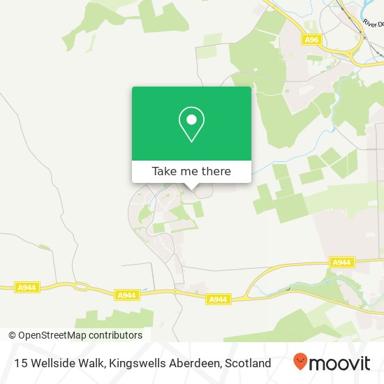 15 Wellside Walk, Kingswells Aberdeen map