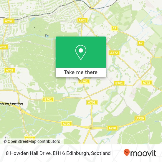 8 Howden Hall Drive, EH16 Edinburgh map